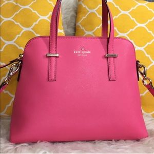 Kate Spade All Leather Pink Punch Purse